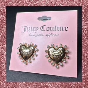 Juicy Couture Gold Heart Earrings